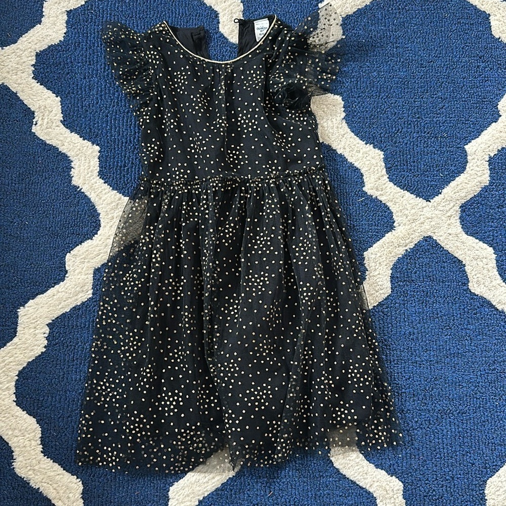 Size 6/6x Osh Kosh Black Dress